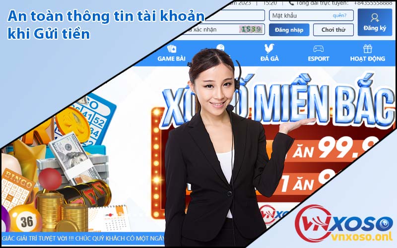 an toàn thông tin tài khoản khi Gửi tiền
