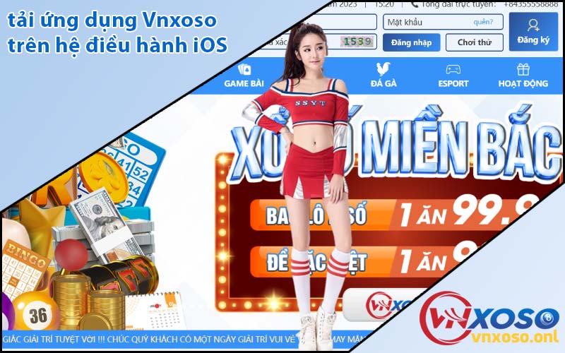 tải ứng dụng Vnxoso trên hệ điều hành iOS